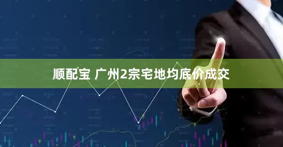 顺配宝 广州2宗宅地均底价成交