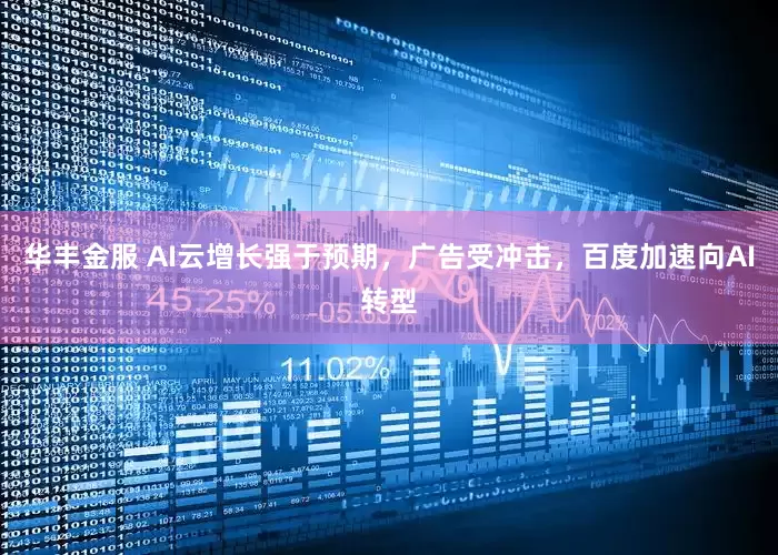 华丰金服 AI云增长强于预期，广告受冲击，百度加速向AI转型
