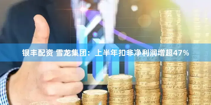 银丰配资 雪龙集团：上半年扣非净利润增超47%