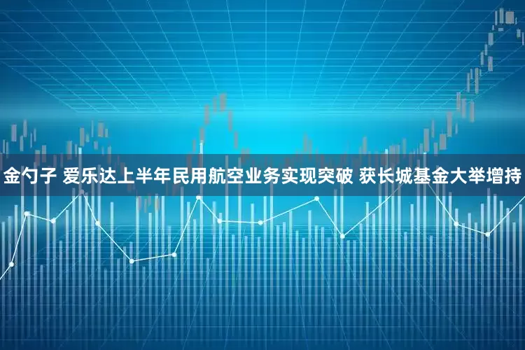 金勺子 爱乐达上半年民用航空业务实现突破 获长城基金大举增持